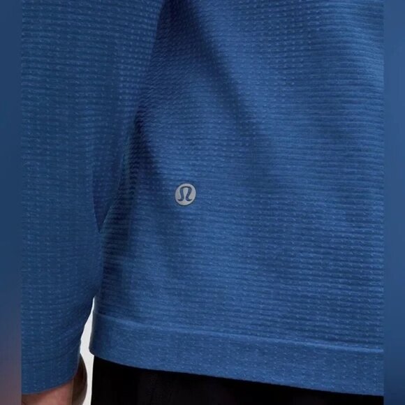 LULULEMON Metal Vent Tech Long-Sleeve Shirt XXL in Pipe Dream Blue/Pitch Blue - Picture 10 of 11